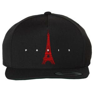 City Of Paris France Wool Snapback Cap