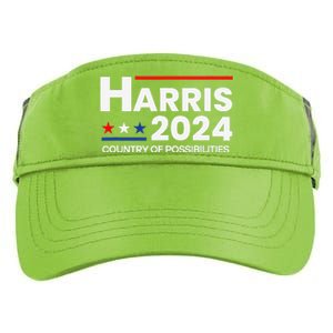 Country Of Possibilities Kamalaharris 2024 President Vote Adult Drive Performance Visor