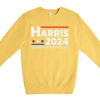 Country Of Possibilities Kamalaharris 2024 President Vote Premium Crewneck Sweatshirt