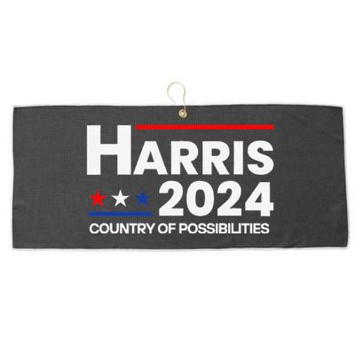 Country Of Possibilities Kamalaharris 2024 President Vote Large Microfiber Waffle Golf Towel