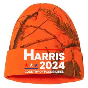 Country Of Possibilities Kamalaharris 2024 President Vote Kati Licensed 12" Camo Beanie