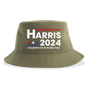 Country Of Possibilities Kamalaharris 2024 President Vote Sustainable Bucket Hat