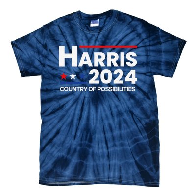 Country Of Possibilities Kamalaharris 2024 President Vote Tie-Dye T-Shirt