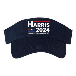 Country Of Possibilities Kamalaharris 2024 President Vote Valucap Bio-Washed Visor