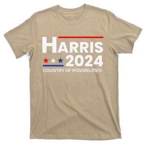 Country Of Possibilities Kamalaharris 2024 President Vote T-Shirt