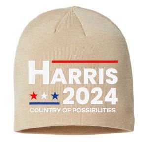 Country Of Possibilities Kamalaharris 2024 President Vote Sustainable Beanie