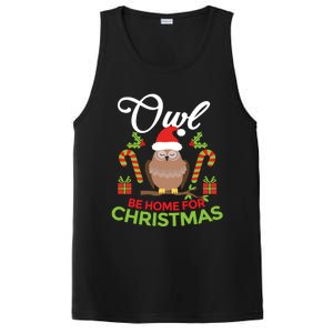 Christmas Owl Pun Xmas PosiCharge Competitor Tank