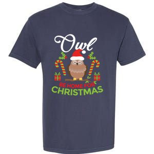 Christmas Owl Pun Xmas Garment-Dyed Heavyweight T-Shirt