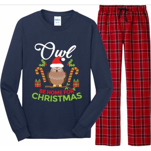 Christmas Owl Pun Xmas Long Sleeve Pajama Set