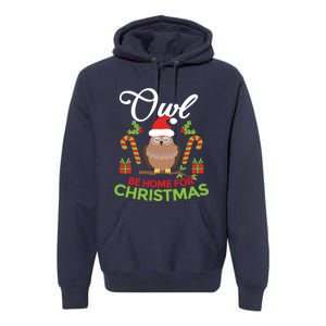 Christmas Owl Pun Xmas Premium Hoodie