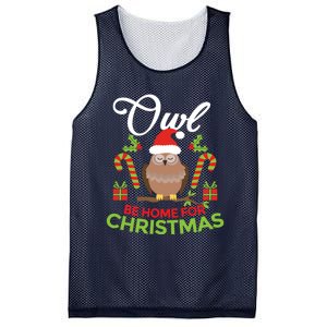 Christmas Owl Pun Xmas Mesh Reversible Basketball Jersey Tank