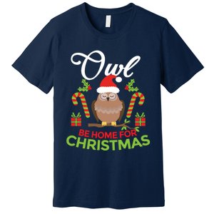 Christmas Owl Pun Xmas Premium T-Shirt