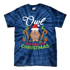 Christmas Owl Pun Xmas Tie-Dye T-Shirt