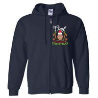 Christmas Owl Pun Xmas Full Zip Hoodie