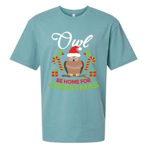 Christmas Owl Pun Xmas Sueded Cloud Jersey T-Shirt