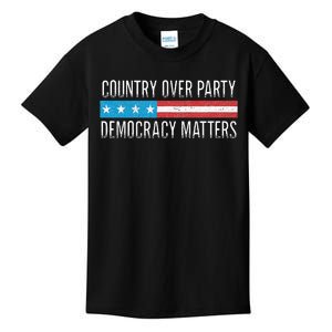 Country Over Party Democracy Matters Kids T-Shirt