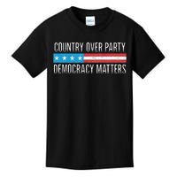 Country Over Party Democracy Matters Kids T-Shirt