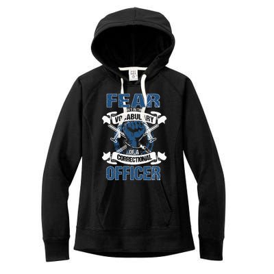 Correctional Officer Prison Corrections Police Jailor Women's Fleece Hoodie