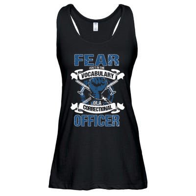 Correctional Officer Prison Corrections Police Jailor Ladies Essential Flowy Tank