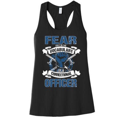 Correctional Officer Prison Corrections Police Jailor Women's Racerback Tank