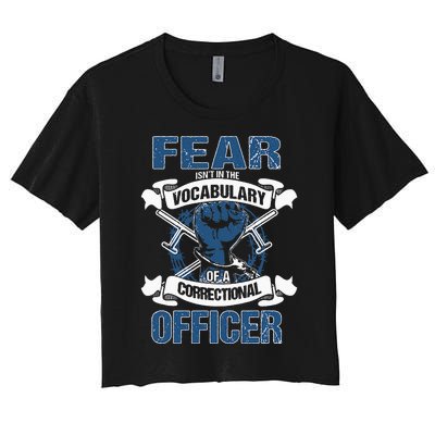 Correctional Officer Prison Corrections Police Jailor Women's Crop Top Tee