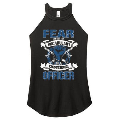 Correctional Officer Prison Corrections Police Jailor Women's Perfect Tri Rocker Tank