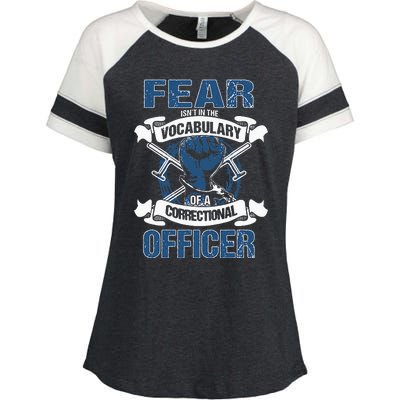 Correctional Officer Prison Corrections Police Jailor Enza Ladies Jersey Colorblock Tee