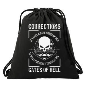 Correctional Officer Proud Corrections Officer Drawstring Bag