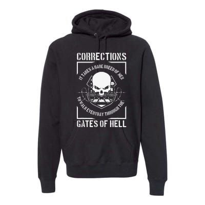 Correctional Officer Proud Corrections Officer Premium Hoodie