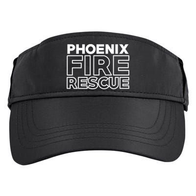 City Of Phoenix Fire Rescue Arizona Firefighter Gift Adult Drive Performance Visor