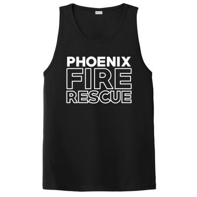 City Of Phoenix Fire Rescue Arizona Firefighter Gift PosiCharge Competitor Tank