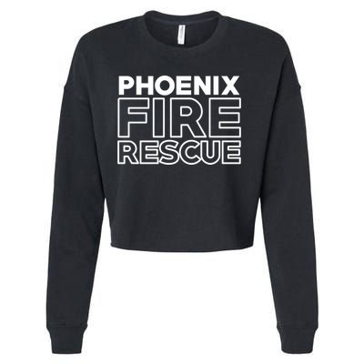 City Of Phoenix Fire Rescue Arizona Firefighter Gift Cropped Pullover Crew