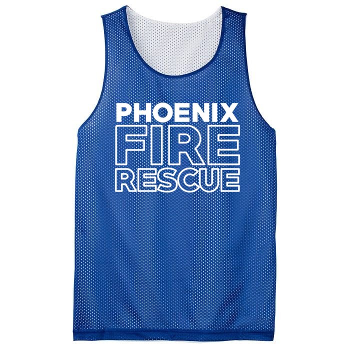 City Of Phoenix Fire Rescue Arizona Firefighter Gift Mesh Reversible Basketball Jersey Tank