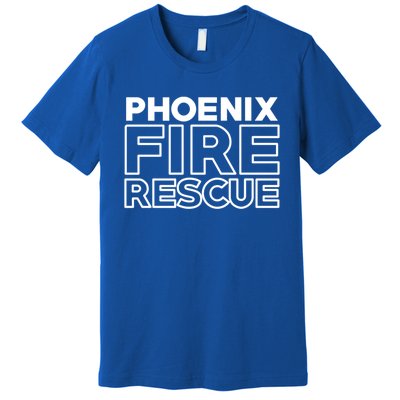 City Of Phoenix Fire Rescue Arizona Firefighter Gift Premium T-Shirt