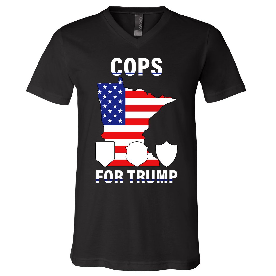 Cops For Trump V-Neck T-Shirt