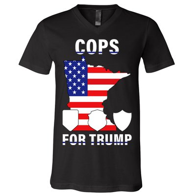 Cops For Trump V-Neck T-Shirt