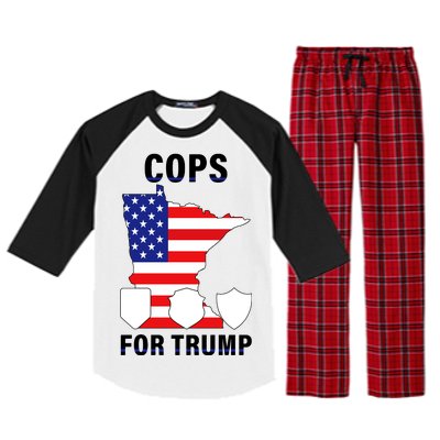 Cops For Trump Raglan Sleeve Pajama Set