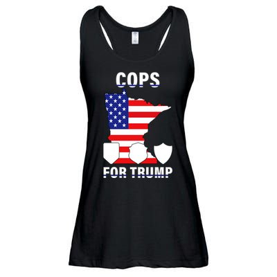 Cops For Trump Ladies Essential Flowy Tank