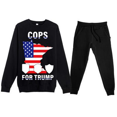 Cops For Trump Premium Crewneck Sweatsuit Set