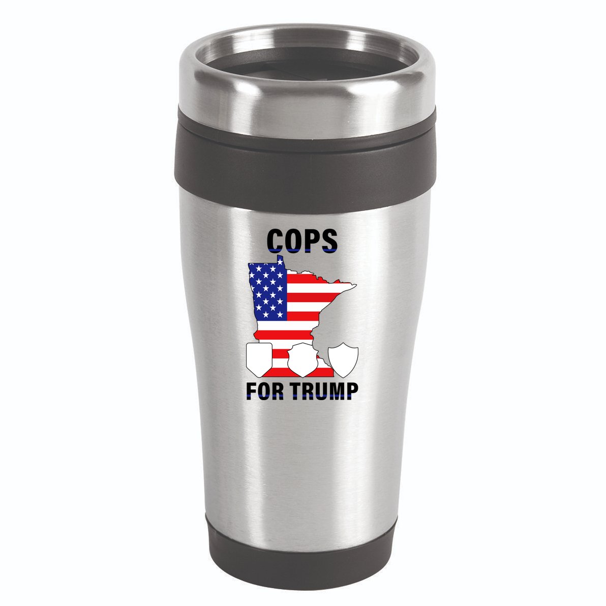 Cops For Trump 16oz Travel Tumbler