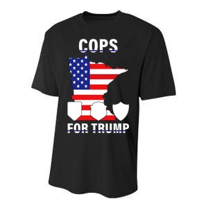 Cops For Trump Youth Performance Sprint T-Shirt