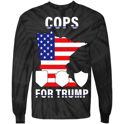 Cops For Trump Tie-Dye Long Sleeve Shirt