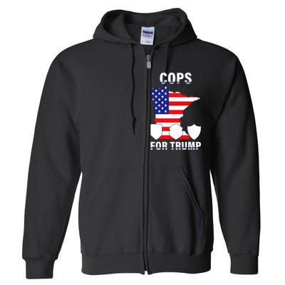 Cops For Trump Full Zip Hoodie