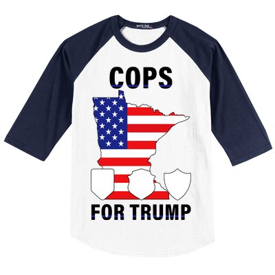 Cops For Trump Baseball Sleeve Shirt