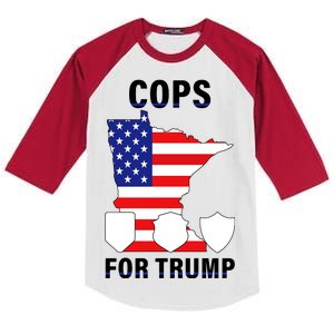 Cops For Trump Kids Colorblock Raglan Jersey