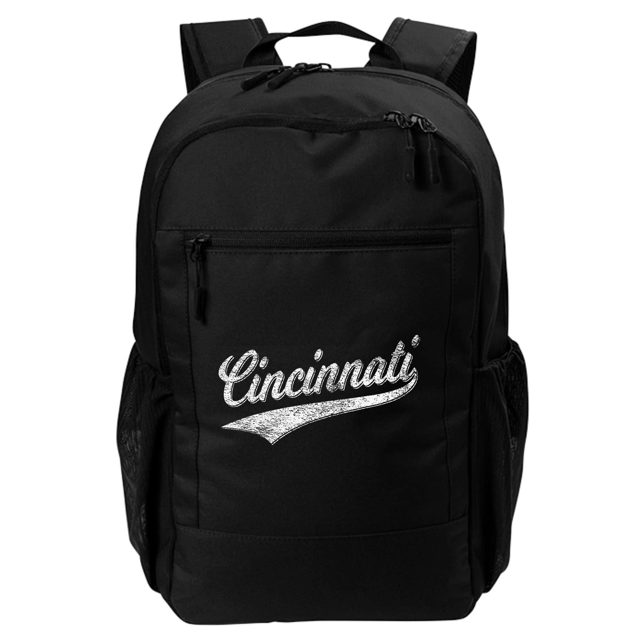 Cincinnati Ohio Retro Script Sports Jersey Flag Backpack