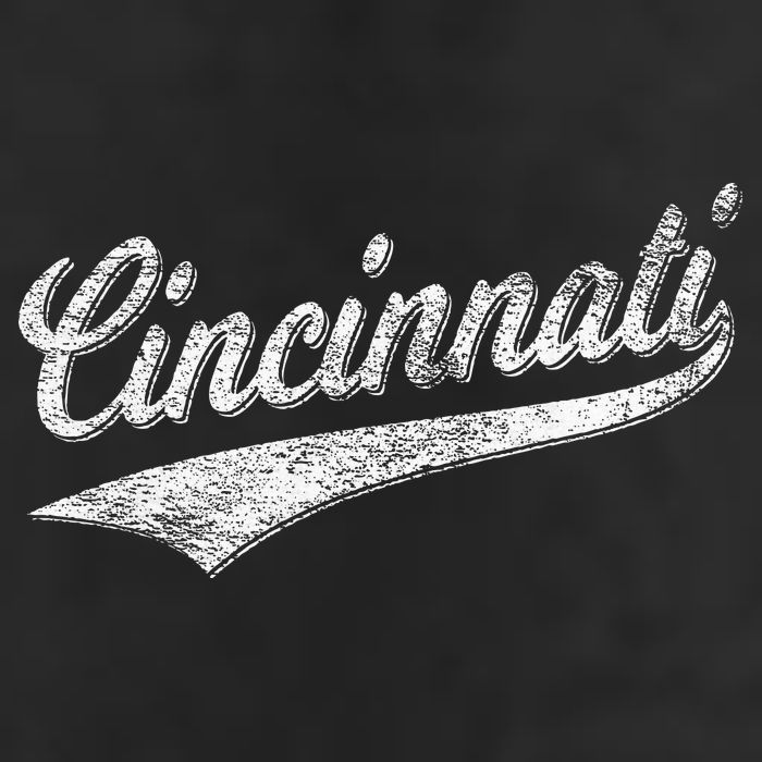 Cincinnati Ohio Retro Script Sports Jersey Flag Beanie