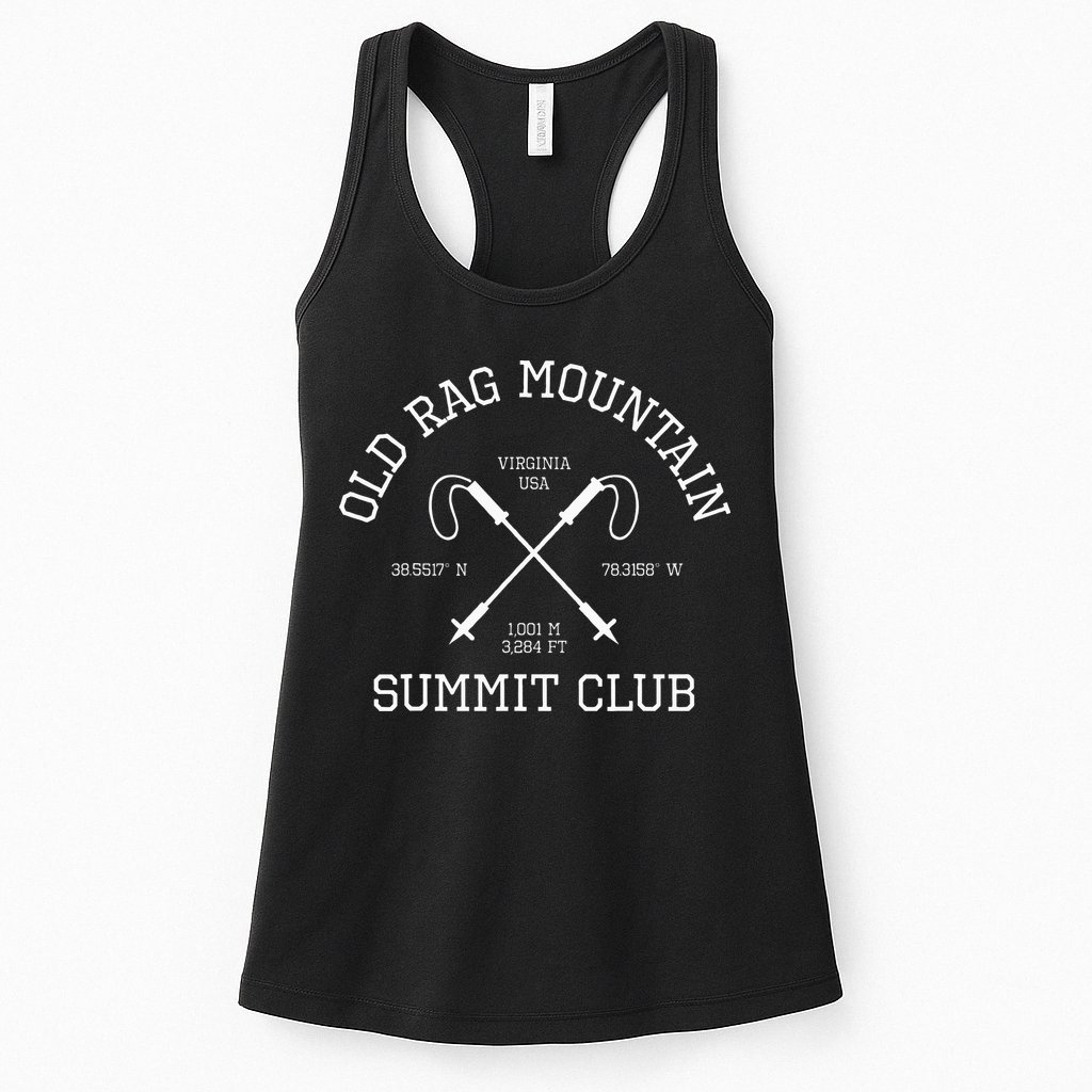 Climbed Old Rag Mountain Summit Club Hike Virginia Usa Womens Tank Top