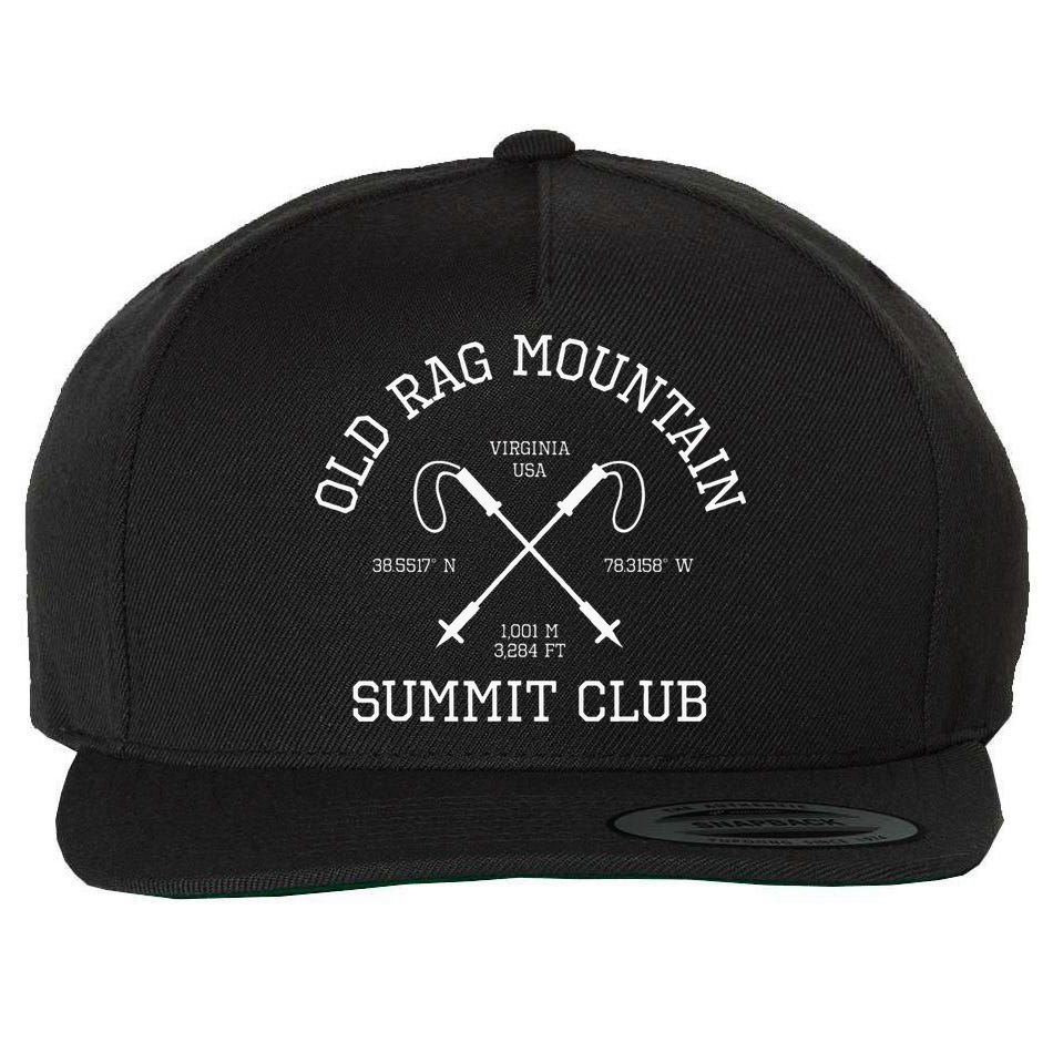 Climbed Old Rag Mountain Summit Club Hike Virginia Usa Wool Snapback Cap