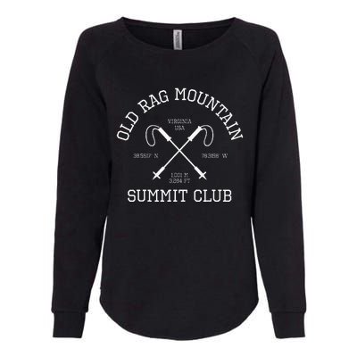 Climbed Old Rag Mountain Summit Club Hike Virginia Usa Womens California Wash Sweatshirt